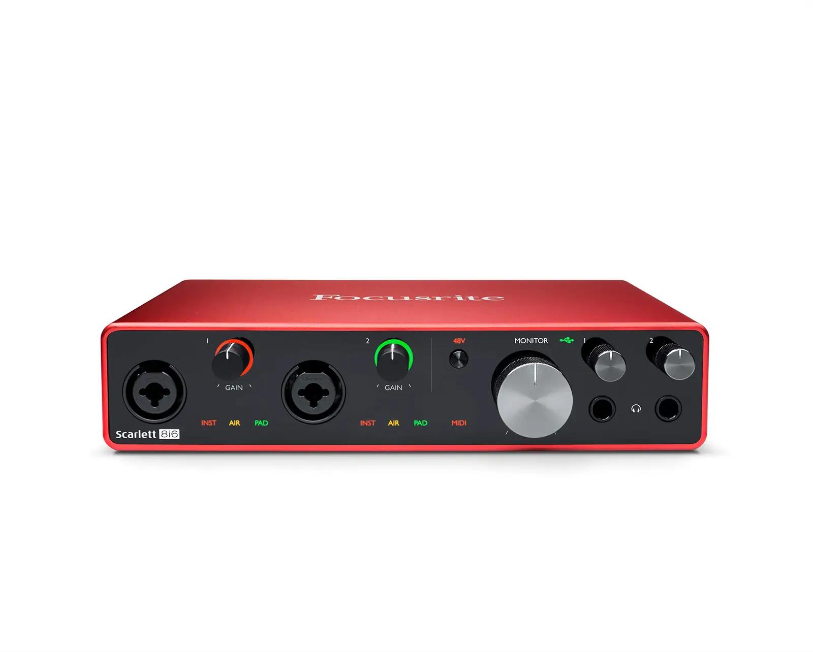 Focusrite AMS-SCARLETT-8I6-3G muusikariistad ja dj-varustus – toote esivaade