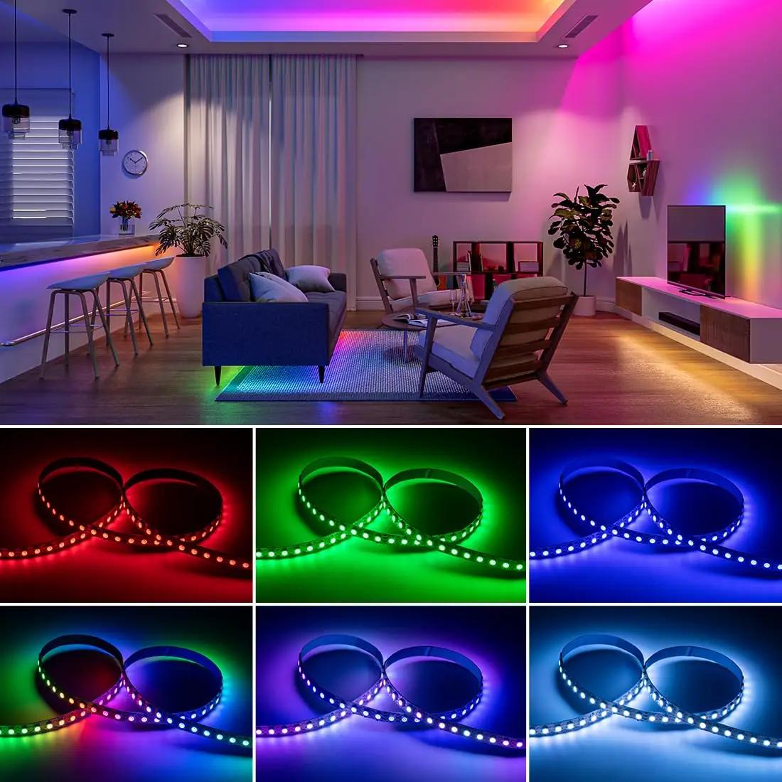 BTF-LIGHTING veekindel RGB LED-riba — paindlik dekor – kasutusnäide