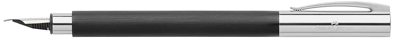 Faber-Castell kirjapliiats Ambition must-hõbe — elegantne – detailne vaade
