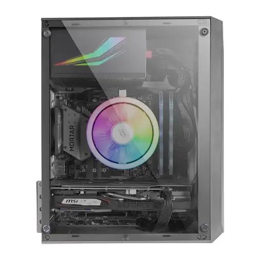 Mars Gaming kompaktne Micro-ATX korpus ARGB aknaga — MCS1 – kasutusnäide