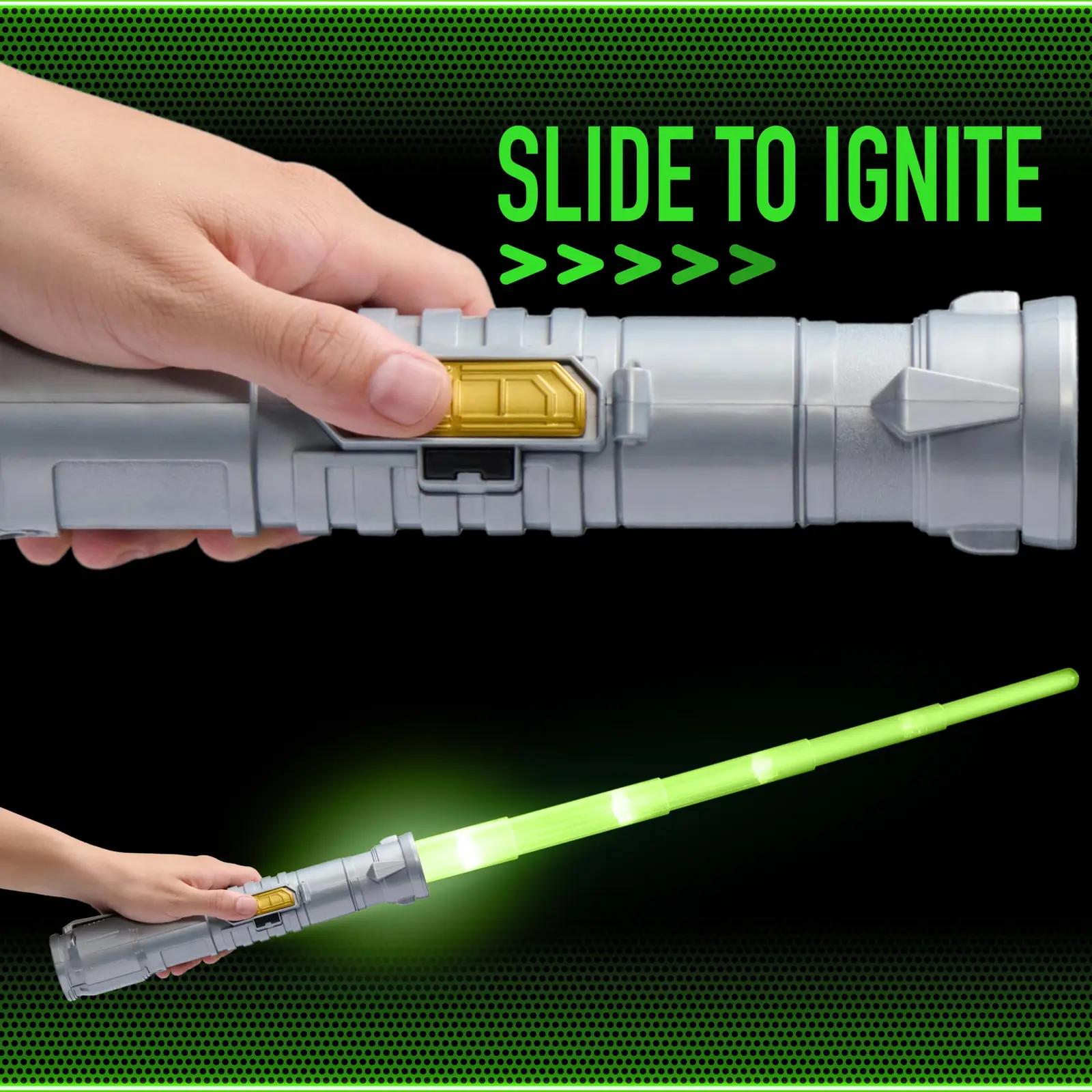 Power Saber rohelise plastikust lasersulgur – pilt 6
