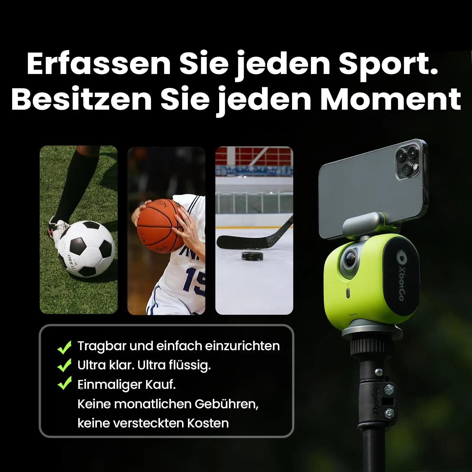 XbotGo lava-graphite actionkaamera 4K 60FPS – sportlik jälgimine – pilt 8