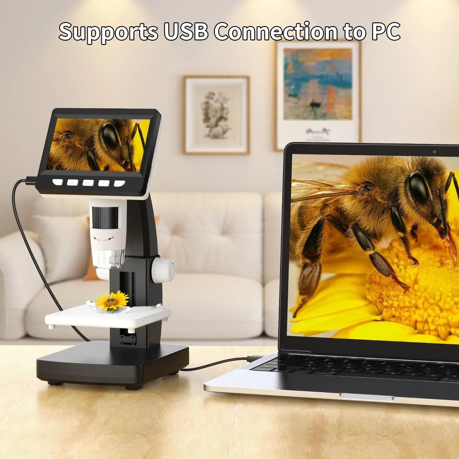 AOPICK digitaalne LCD-mikroskoop 1000x — tugev PC-korpus – kasutusnäide