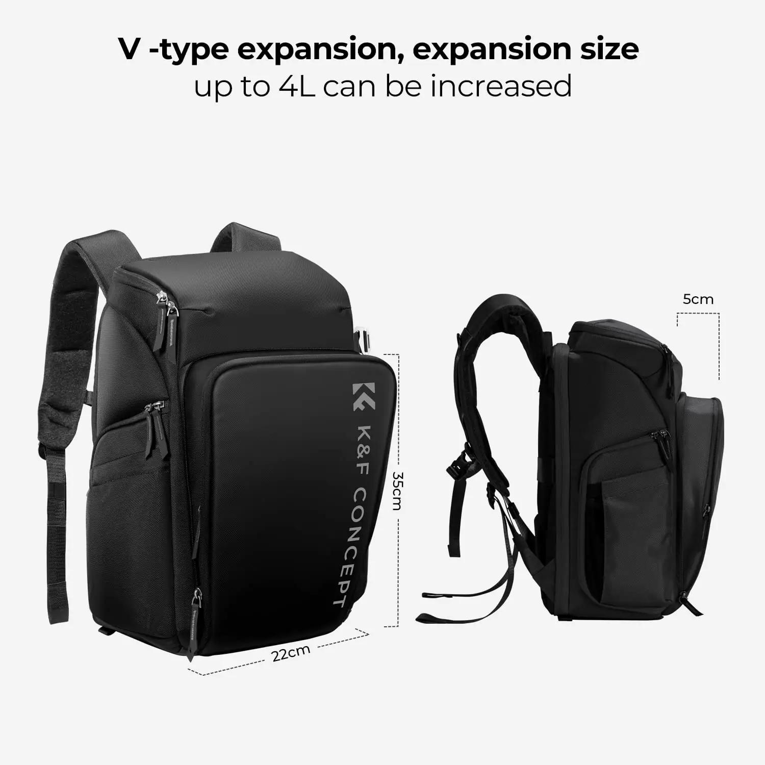 K&F CONCEPT vastupidav fotokott 25L – turvaline kaaslane – pilt 6