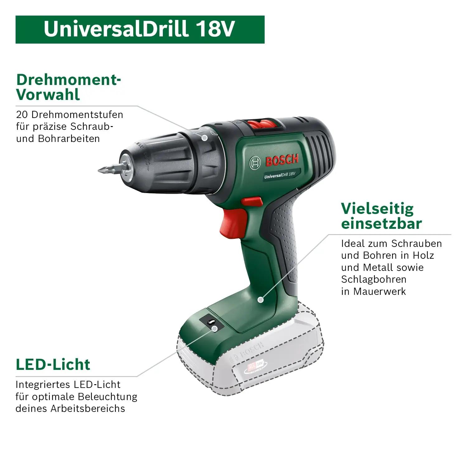 Bosch vastupidav akupuur 18V kahe akuga, mugav käepide – detailne vaade