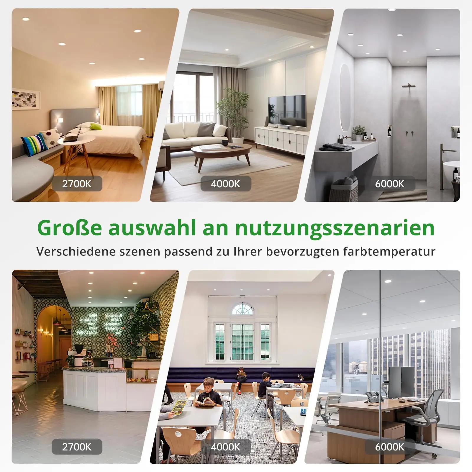 HOMEOW LED sisseehitatav valgusti komplekt – pilt 6