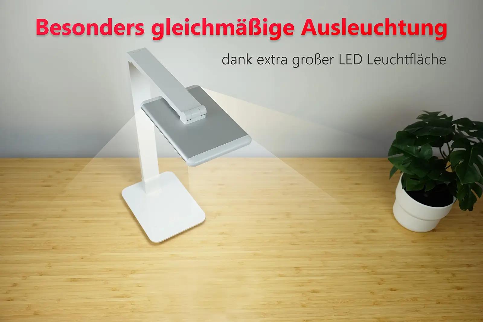 FeinTech LED-laualamp — reguleeritav valgus ja tugev alumiinium – kasutusnäide