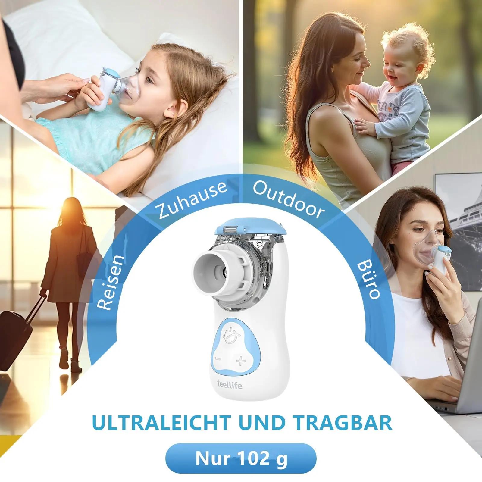 FEELLIFE vaikne lastele mõeldud nebulisaator — kompaktne inhaler – pilt 7