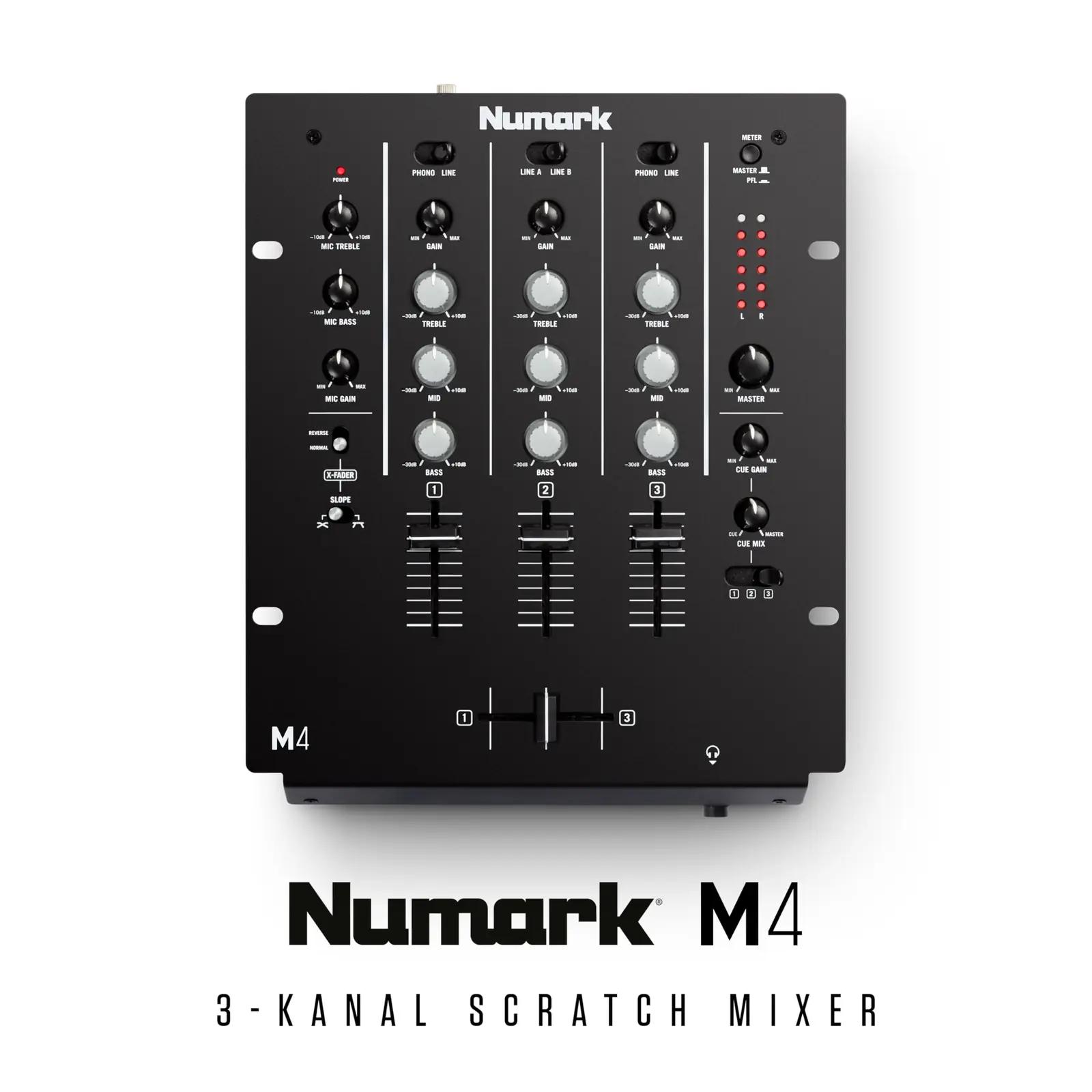 Numark DJ-mikser M4 Black — tugev konstruktsioon ja lihtne – pilt 6