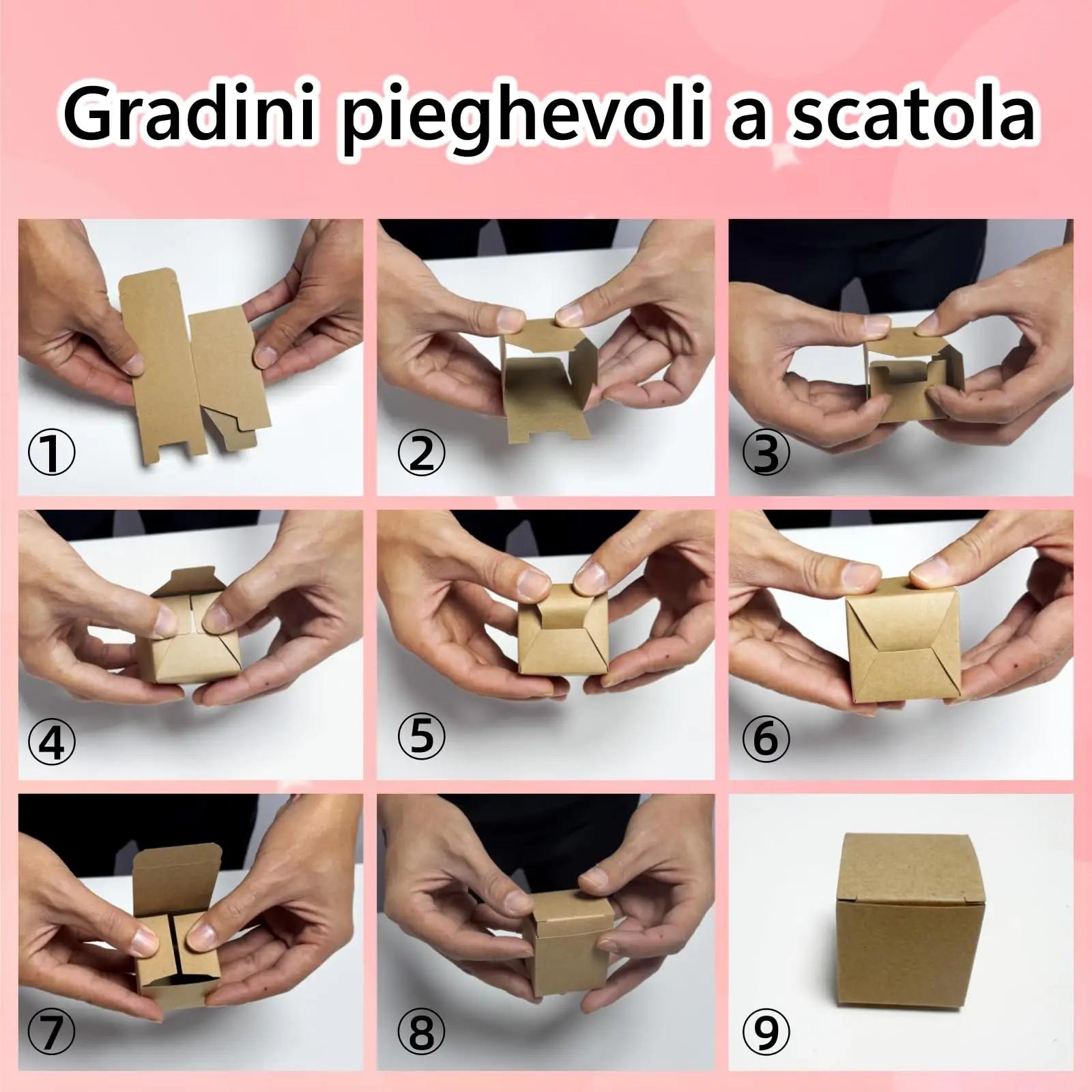 Festa Centro kingakarbid kraftpaberist – 50 tk, 10x10x10 cm – pakend ja tarvikud