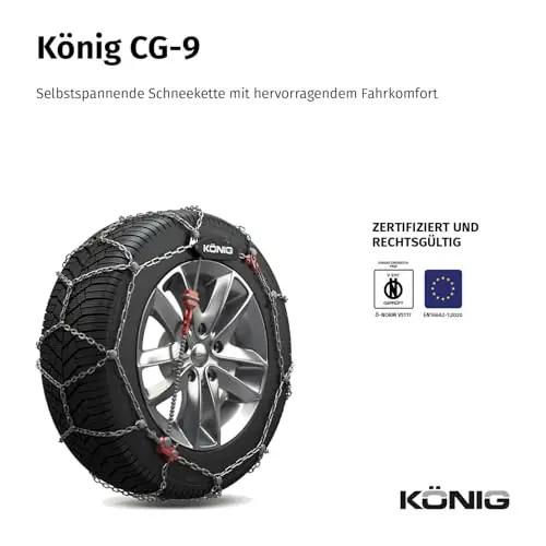 KÖNIG 2004205103 lumekettad – detailne lähivaade