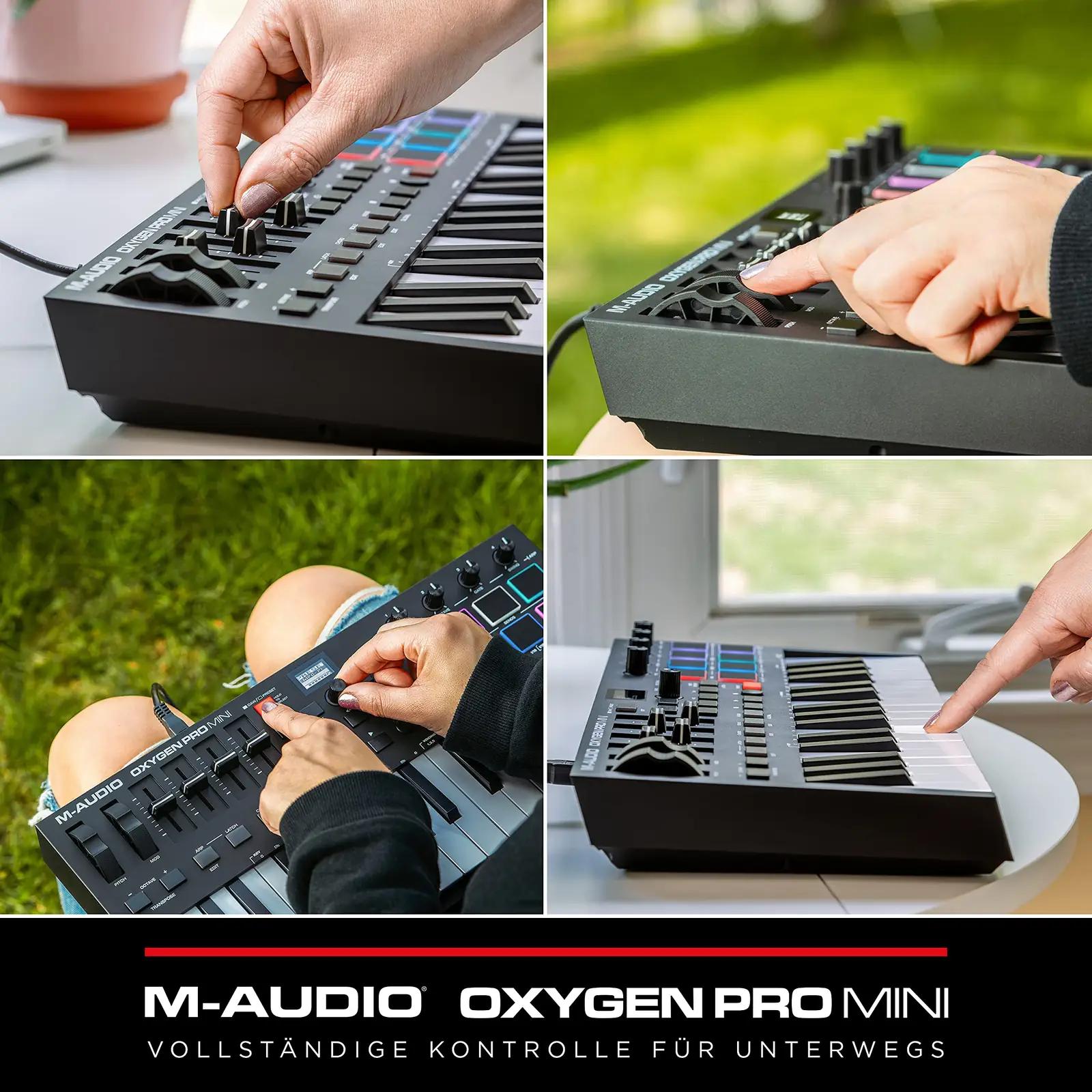 M-AUDIO süsinikmust MIDI-klaviatuur 32 klahviga — kompaktne – pilt 9