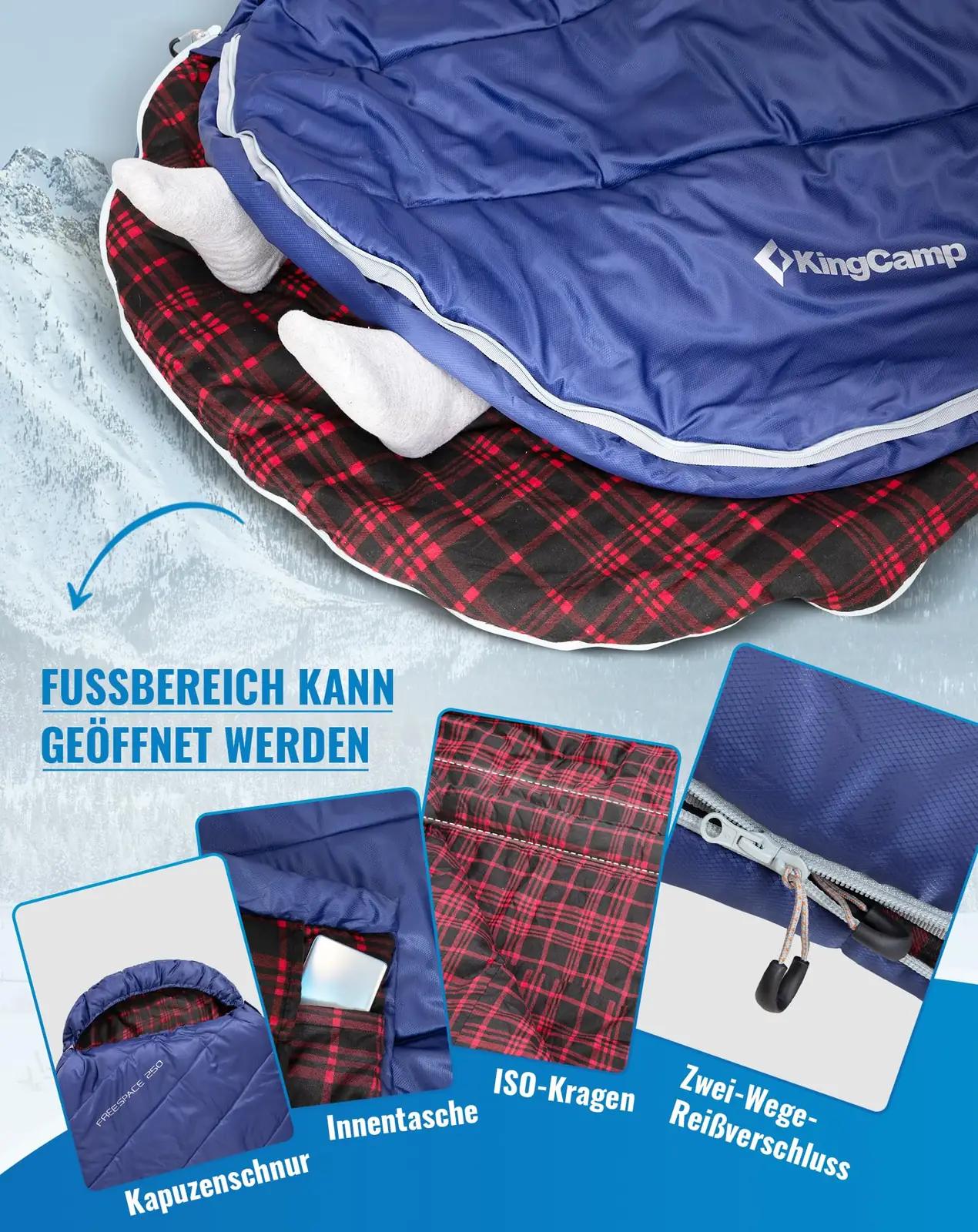 KingCamp flanell-tekkseljakott – soe ja mugav telkimiseks – pilt 7