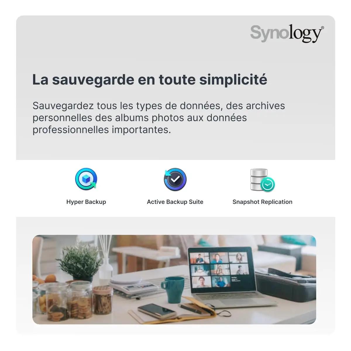 Synology metallist 2-salv NAS — turvaline kodu- ja väikekontori – kasutusnäide