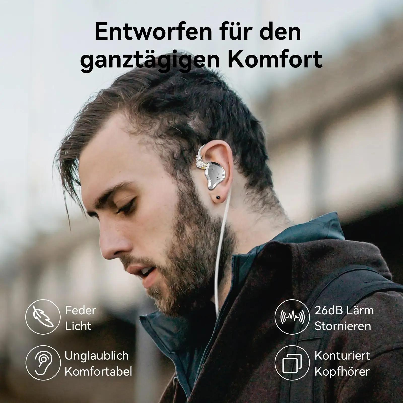 Yinyoo terasest faceplate’iga In-Ear kõrvarõngad – lisavaade