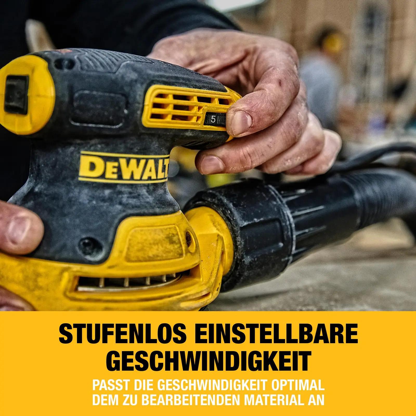 DEWALT vastupidav 125 mm eksentrik-lihvija — madal vibratsioon – kasutusnäide