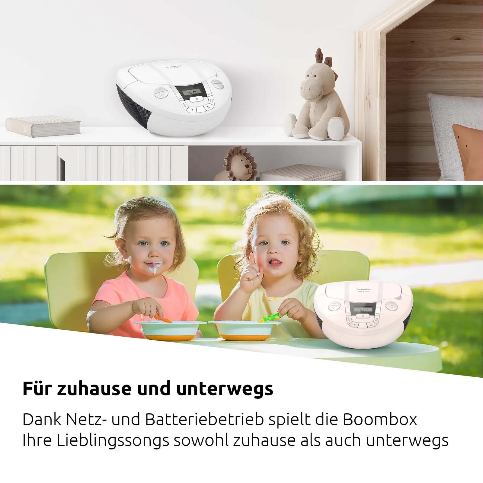 TechniSat kompaktne Viola CD-1 — kaasaskantav boombox – pakend ja tarvikud