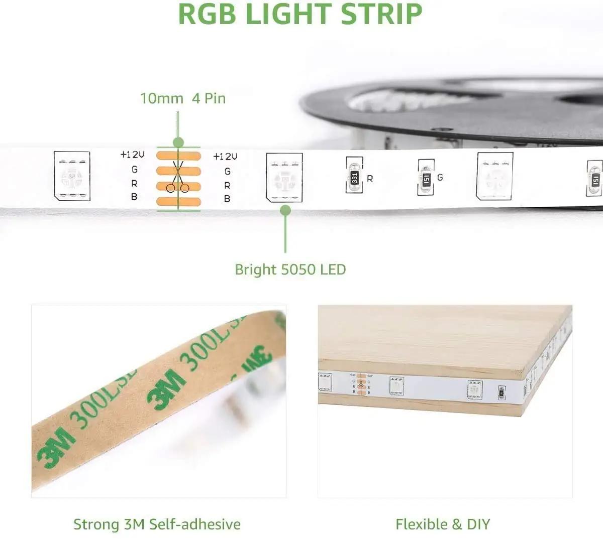 Lepro RGB 20 m painduv LED-riba — värvimuutuv interjöörivalgustus – pilt 6