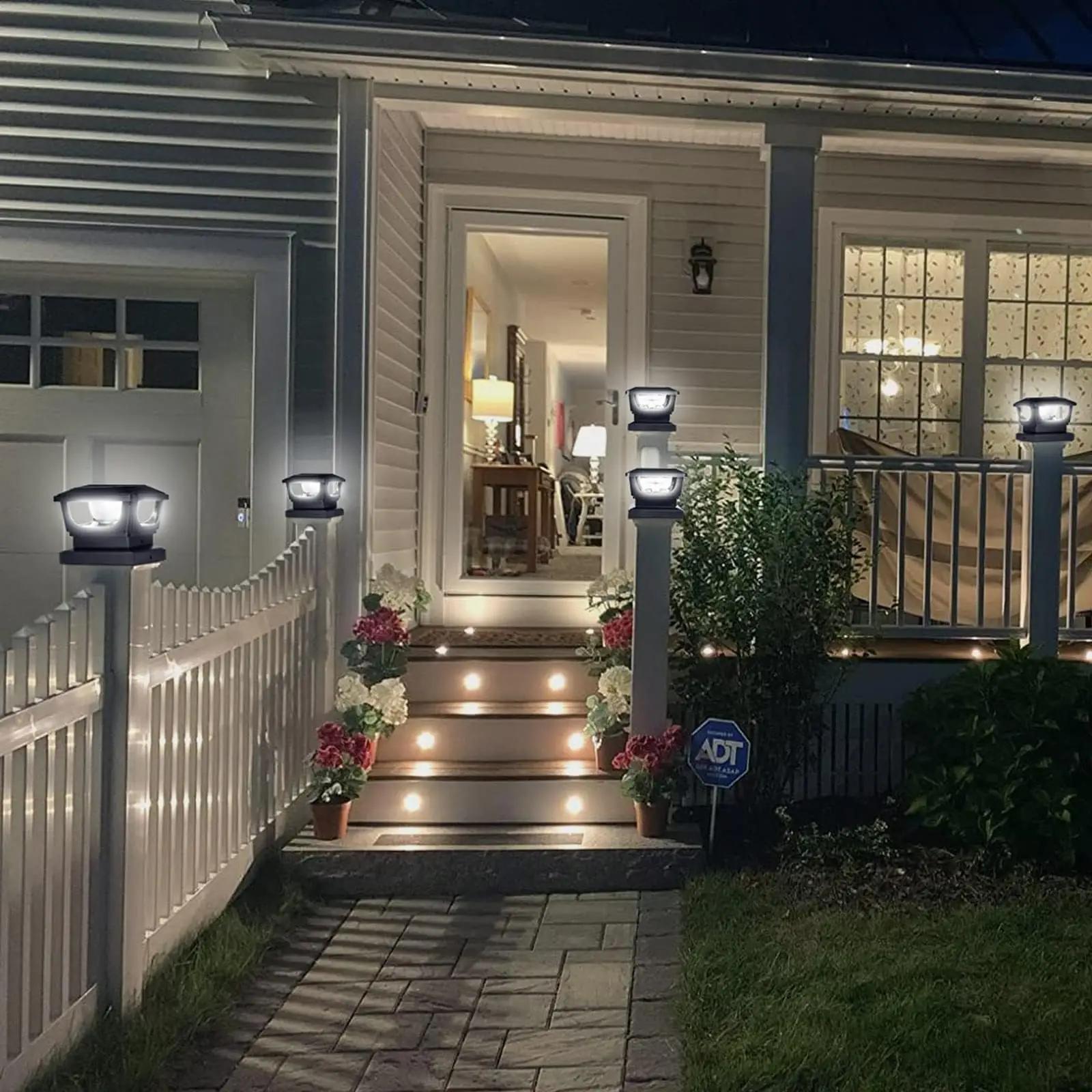 GEYUEYA Home ABS aeda ja aiaposti valgustus — vastupidav komplekt – pilt 7