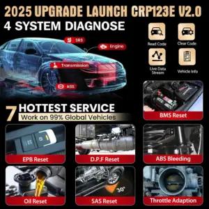 LAUNCH CRP0054 obd-ii diagnostikaseadmed – detailne lähivaade