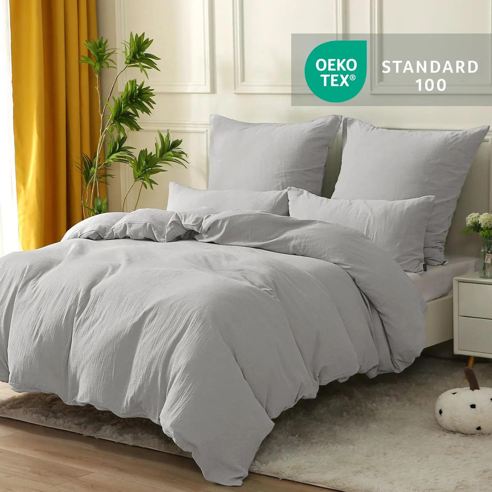 SOULFUL puuvillane helehall voodipesu 220×240 komplekt – pilt 7