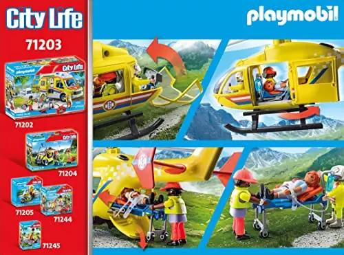 PLAYMOBIL päästehelikopter lastele — mänguasi 71203 – detailne vaade