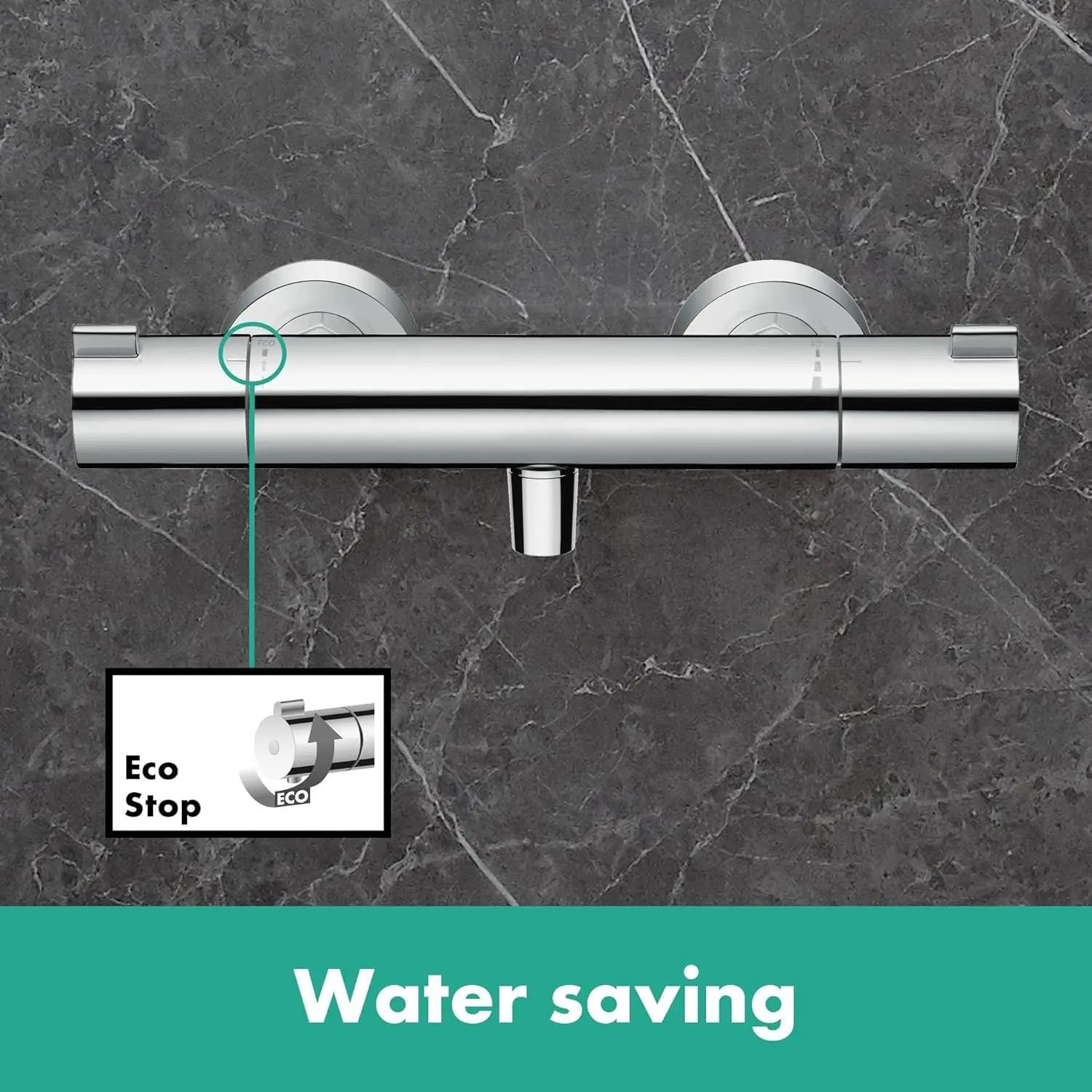 hansgrohe termostaadiga dušisegisti — ohutu ja vastupidav kroom – lisavaade