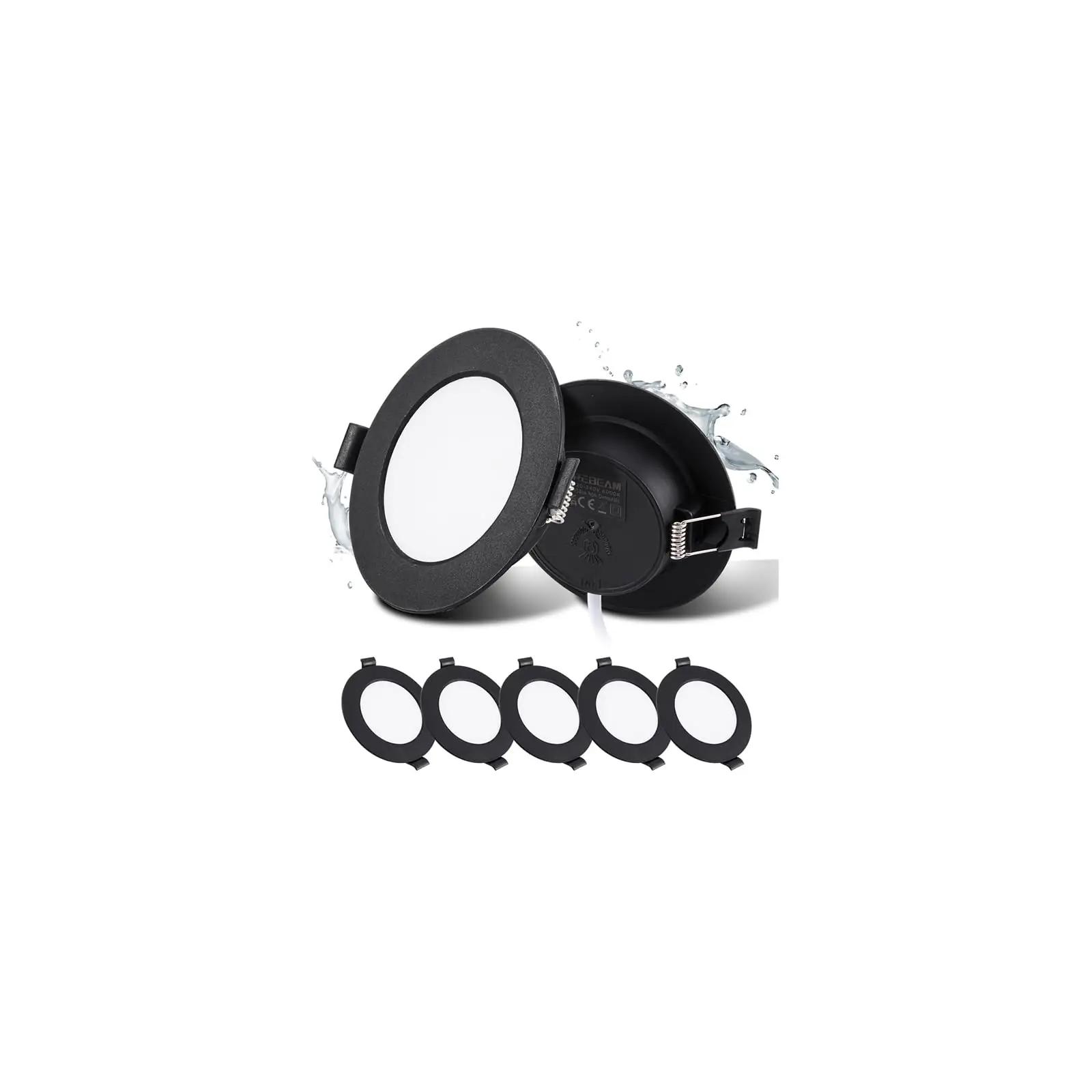 Grebeam mustad LED lae-spotid 5W komplekt – modernne valgus