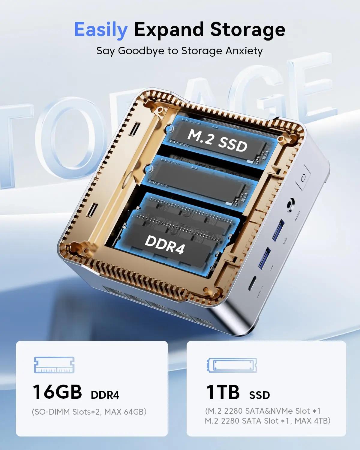 NiPoGi kompaktne metallist mini-PC — ideaalne kodu- ja – kasutusnäide