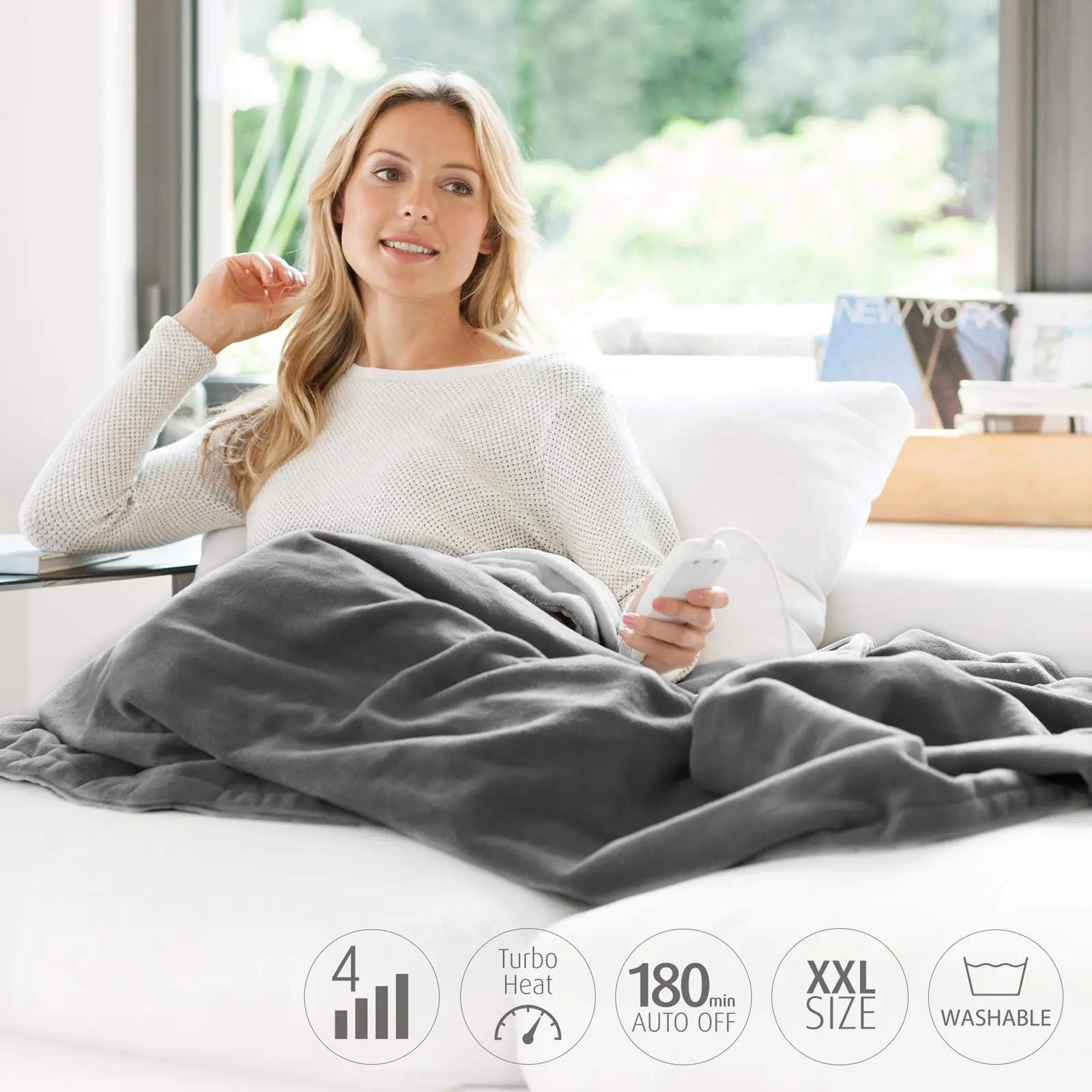 Medisana pehme Fleece-heitedecke XXL — soe ja pestav kingitus – pakend ja tarvikud