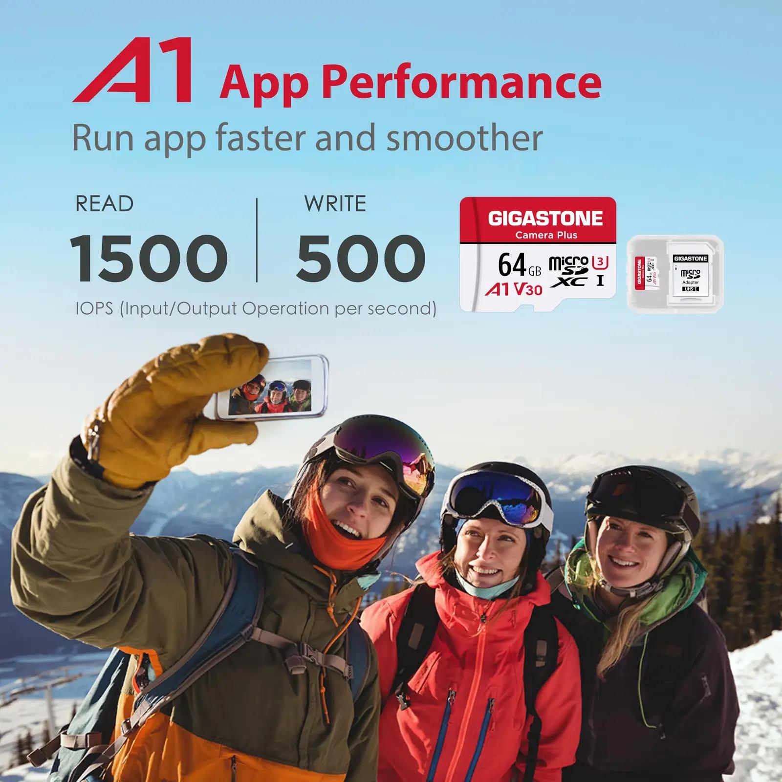 Gigastone 64 GB microSD kaardipakett — usaldusväärne salvestus – lisavaade