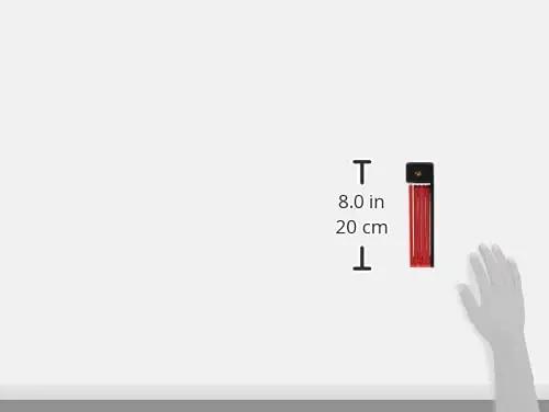 ABUS kerge Bordo 6055K kokkuklapitav jalgratta lukk – pilt 6