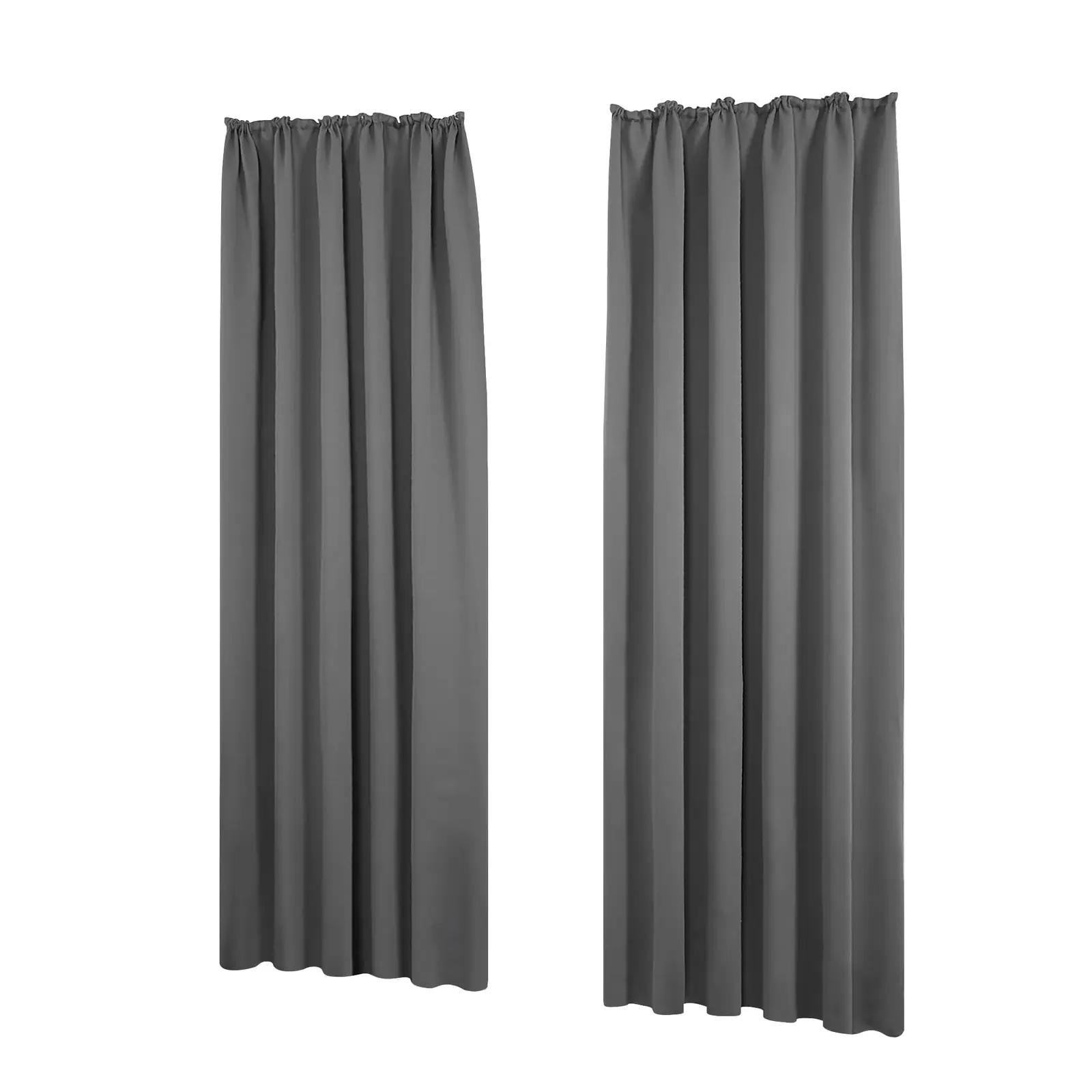 Deconovo heli- ja valgusblokiga kardinad 260×140 cm, helehall – pilt 8