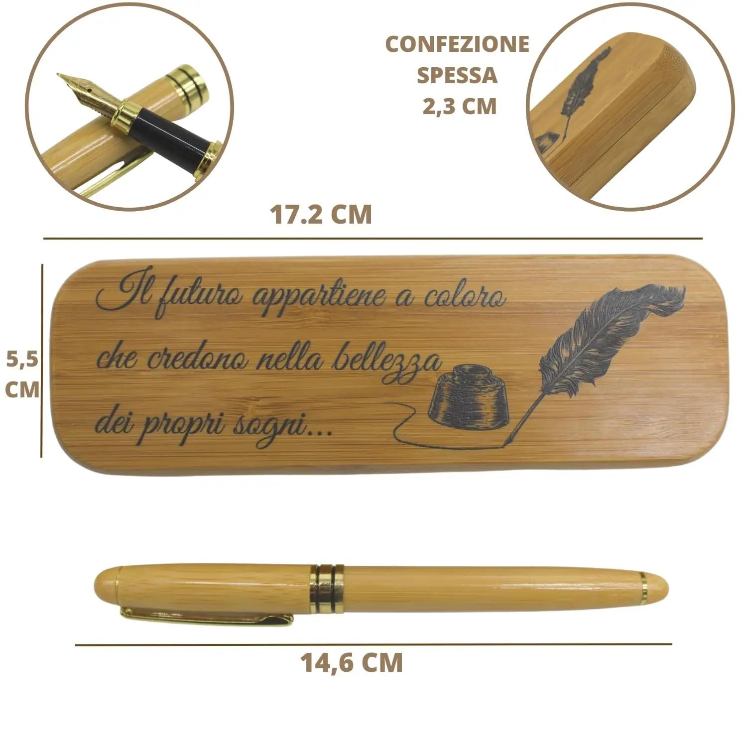 Amore Legno Sforza penna-stilografica täitesulgpulgad – detailne lähivaade