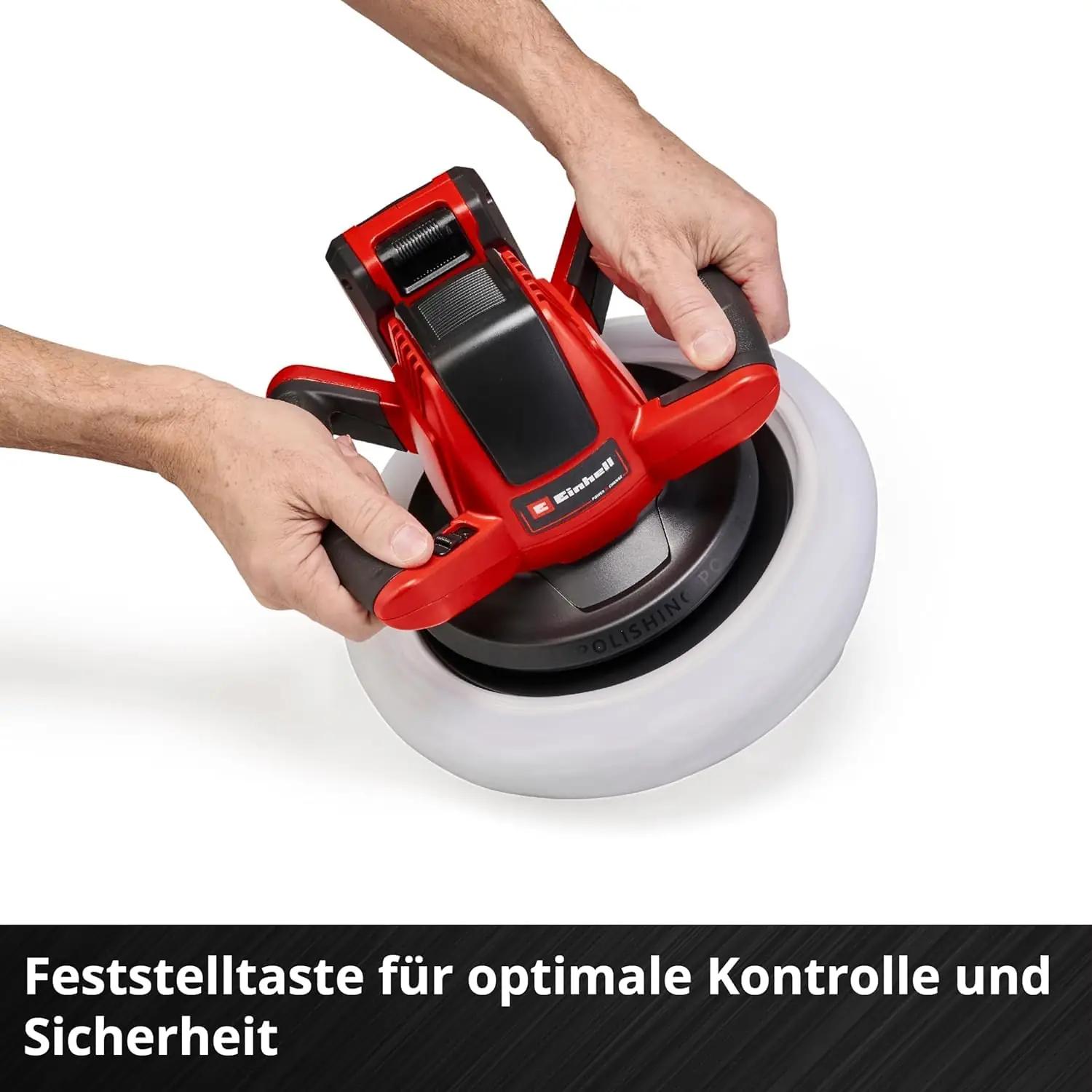 Einhell polisher auto- ja värvihoolduseks, kerge kasutus – pilt 7