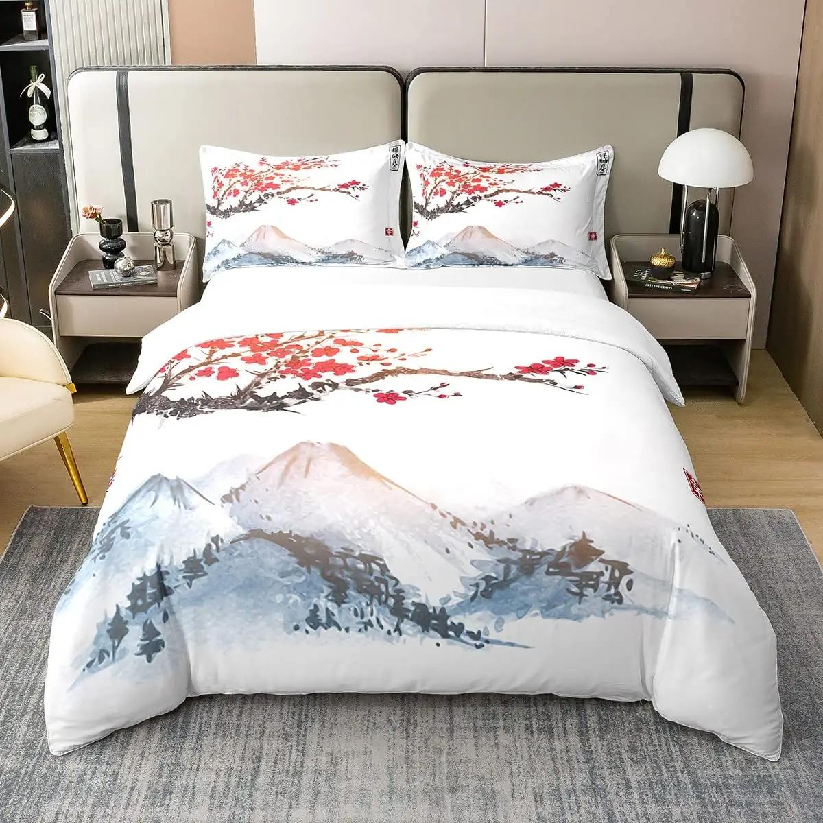 Homewish puuvillane voodipesu – Jaapani stiilis kirsiõied 220×240