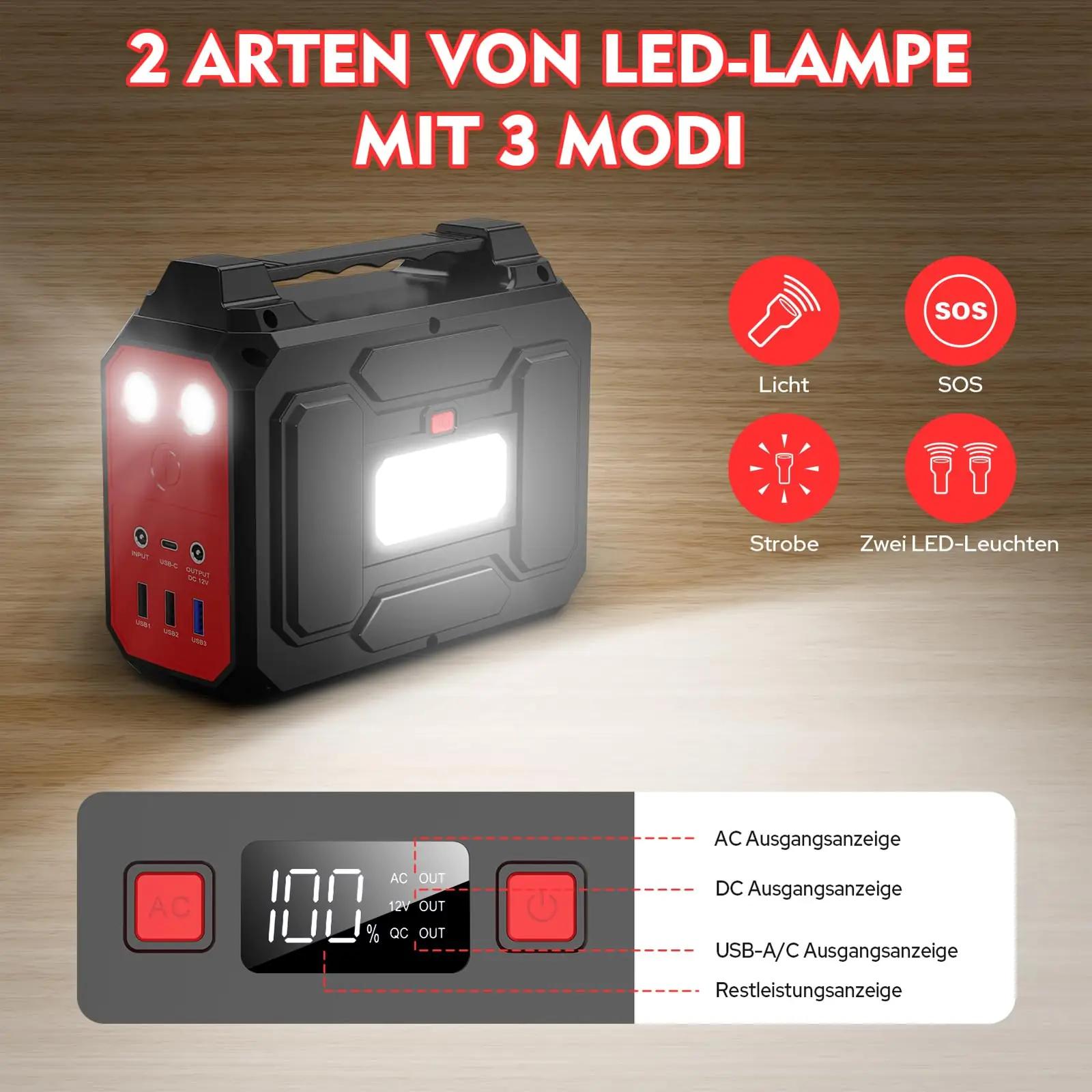 powkey kaasaskantav 99Wh akuterminal R100 – ideaalne matkaks – lisavaade