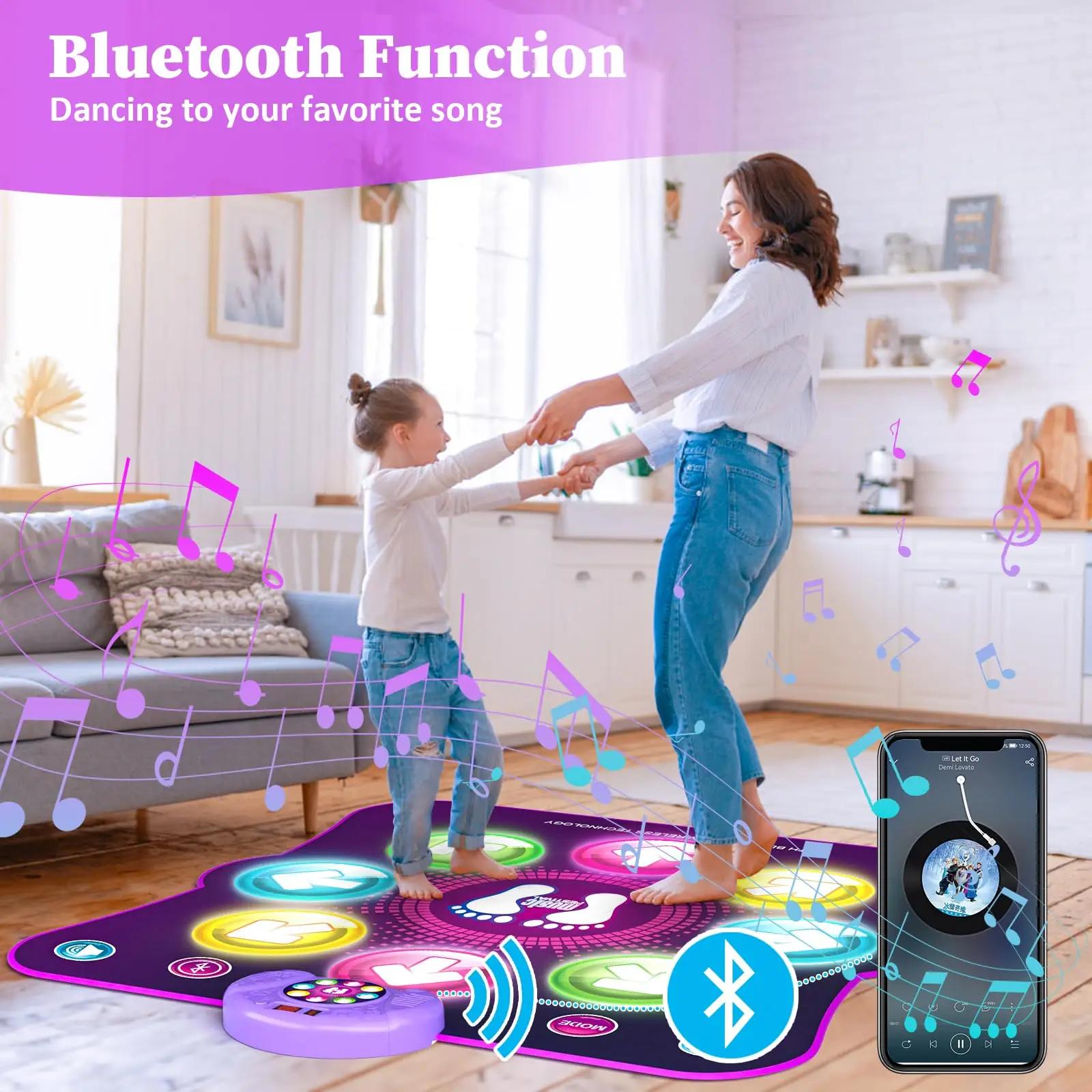 LEAPRCSTORE laste tantsumatt violett — laetav muusikaga rõõm – detailne vaade
