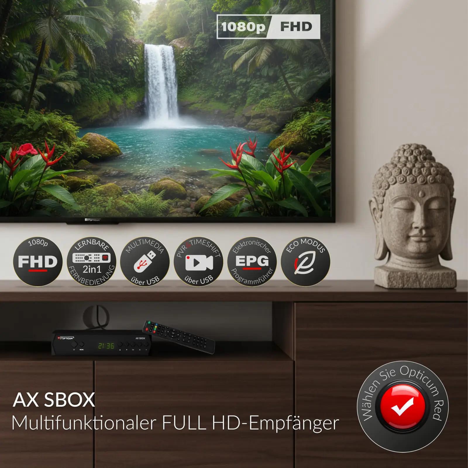RED OPTICUM HD vastuvõtja salvestusfunktsiooniga S-BOX PVR – pilt 7