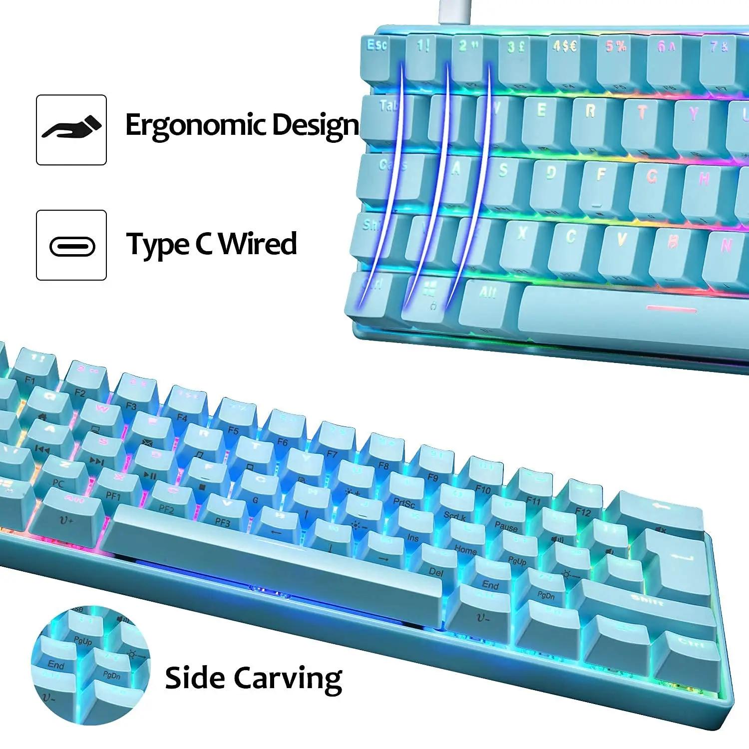 LexonElec mänguritkomplekt MK21 — kompaktne mehaaniline RGB – pilt 8