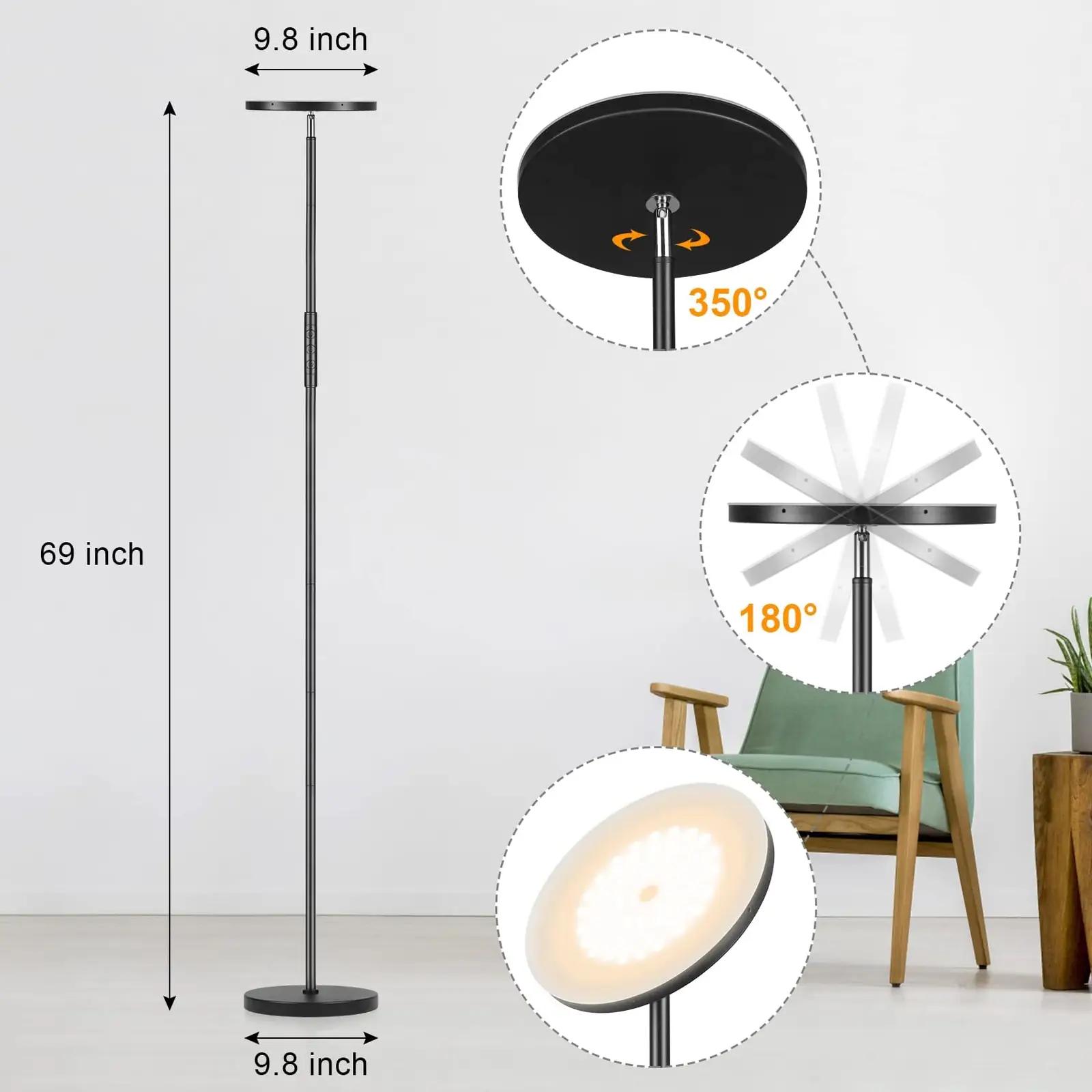 mukuxin stiilne LED-lamp – reguleeritav valgus elutuppa – pilt 6