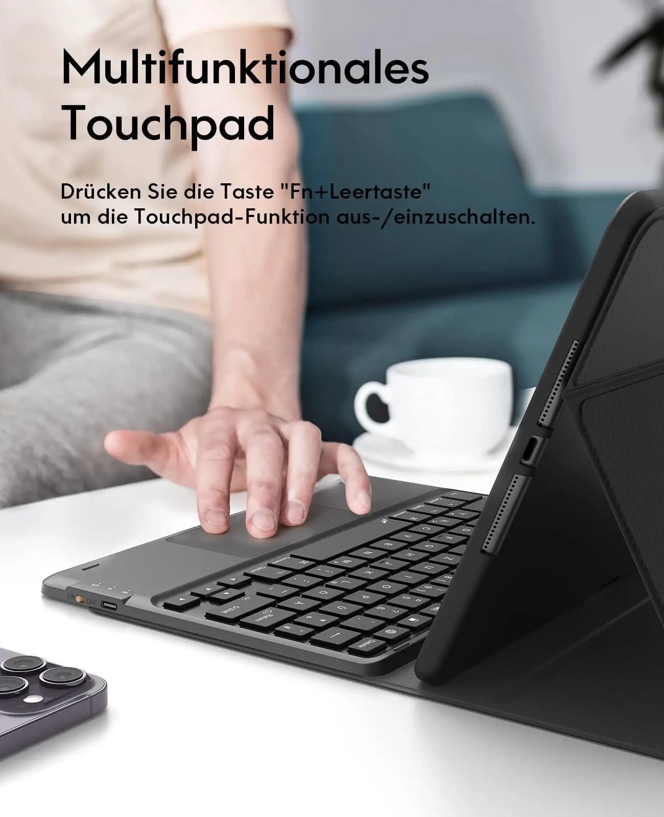 CHESONA kaitsekest klaviatuuriga iPad 10.2 — vastupidav ABS – detailne vaade