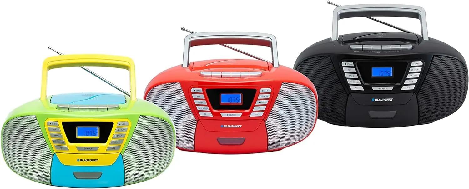 Blaupunkt elegantne kaasaskantav CD- ja kassettmängija – must – pilt 6
