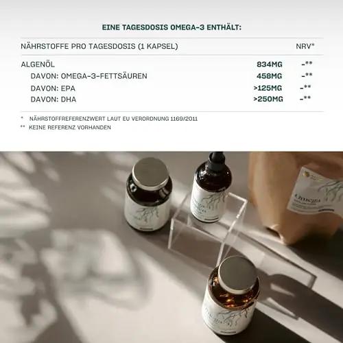 Nature Basics vegan Omega-3 algaõli — aju- ja südameabi – detailne vaade