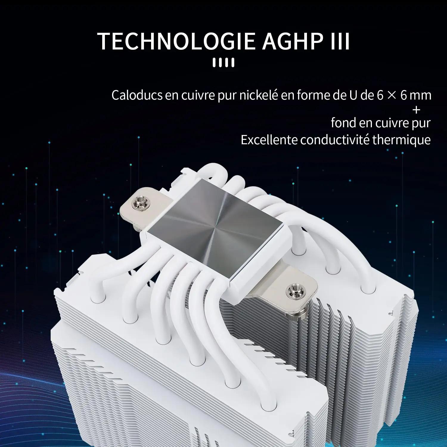 THERMALRIGHT valge CPU jahuti – vaikne 6-heatpipe lahendus – pakend ja tarvikud