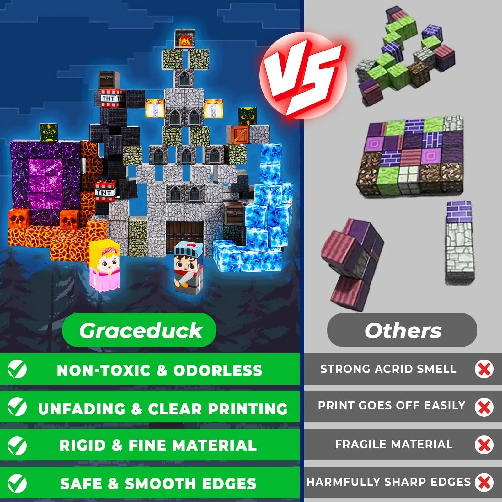 GraceDuck magnetplokid Dark Castle — loov mäng ja kingitus – kasutusnäide