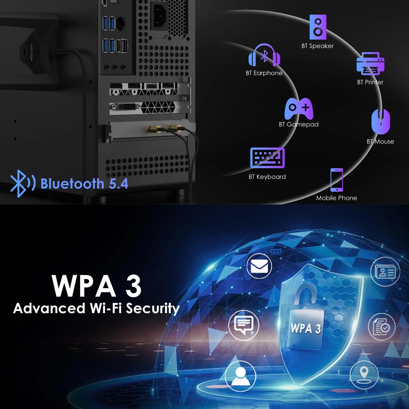 WAVLINK tugev WiFi 7 PCIe kaart – kiire ühendus ja stabiilsus – pilt 6