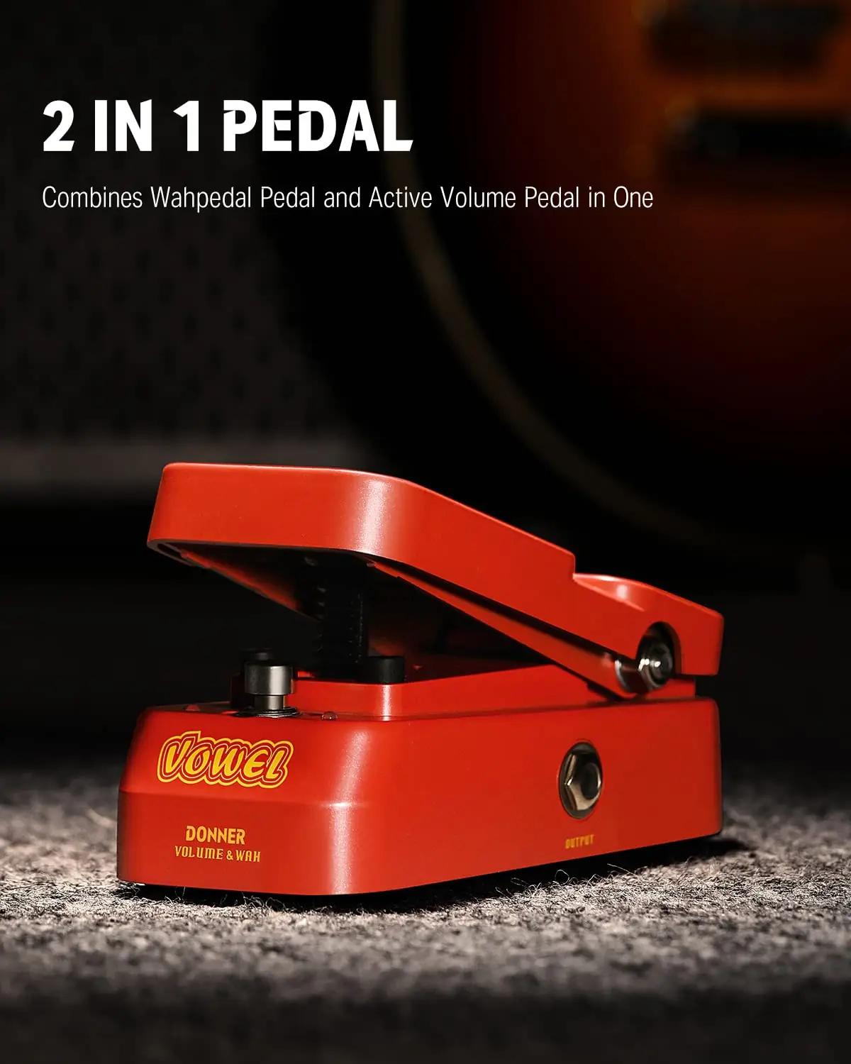 Donner vintage-stiilis mini wah- ja helivõimendi pedaal EC1008 – detailne vaade