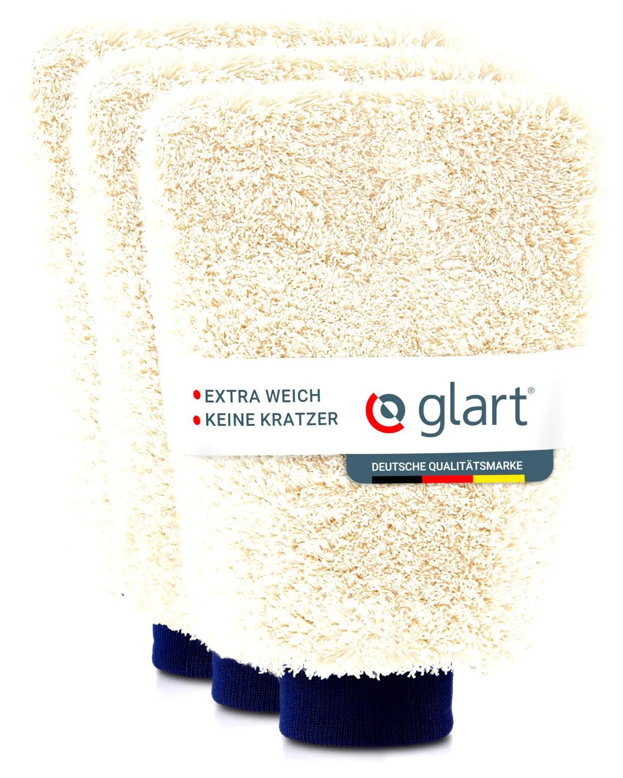 Glart pehme mikrofiberkinnas auto pesuks — 3 tk komplekt