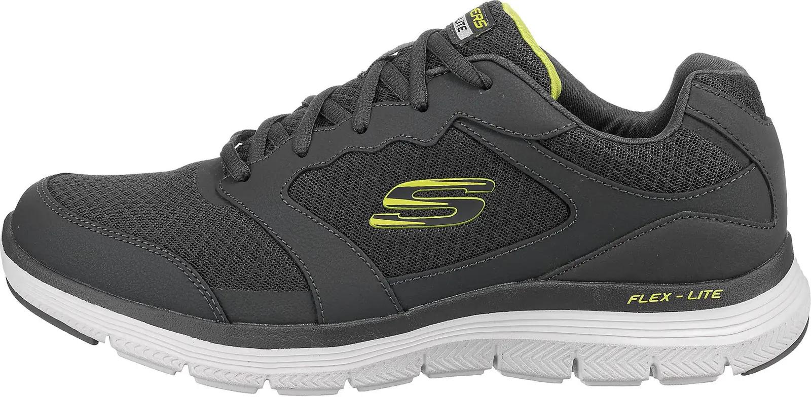 Skechers nahk- ja võrgust spordijalats – mugav igapäevaks – detailne vaade